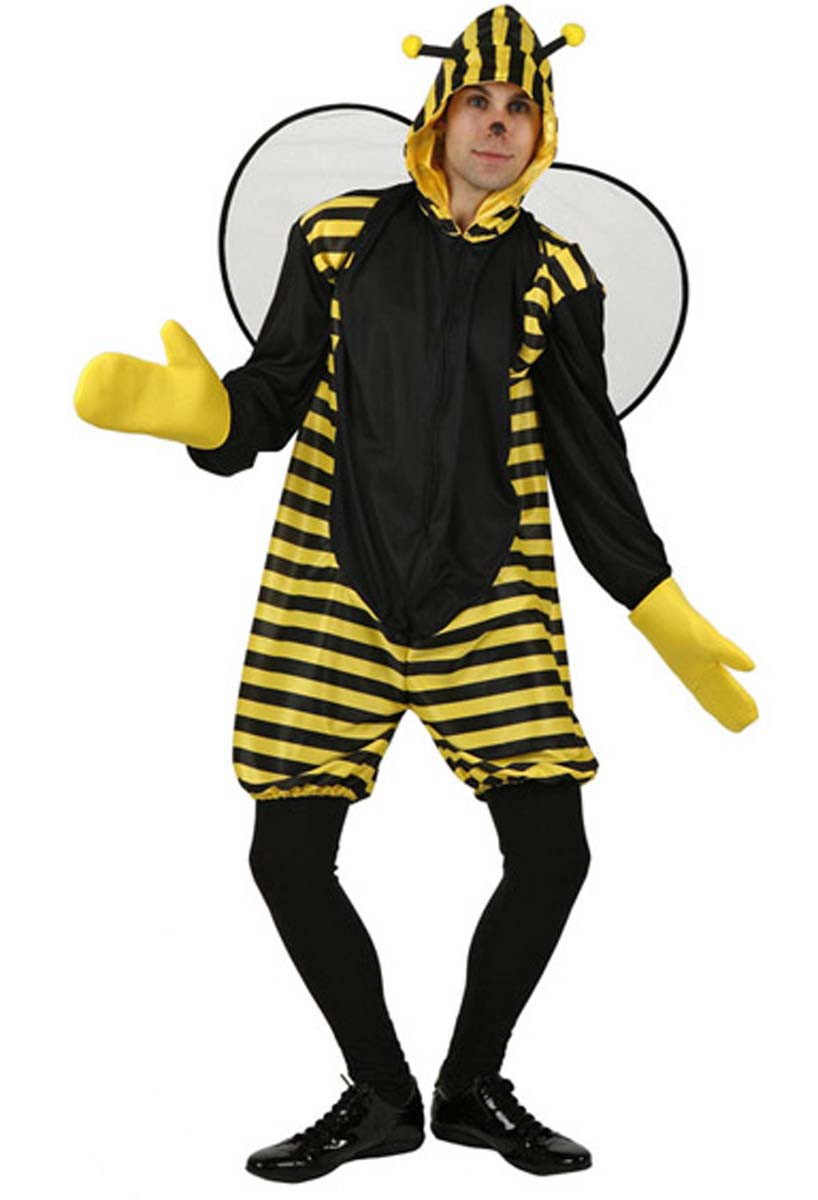 Мужчина в костюме пчелы